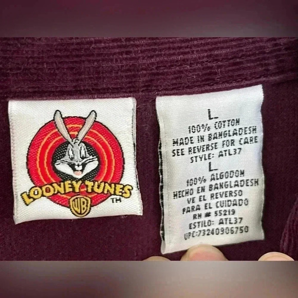 Vintage Tweety Bird Corduroy Button Down Shirt - Picture 5 of 7